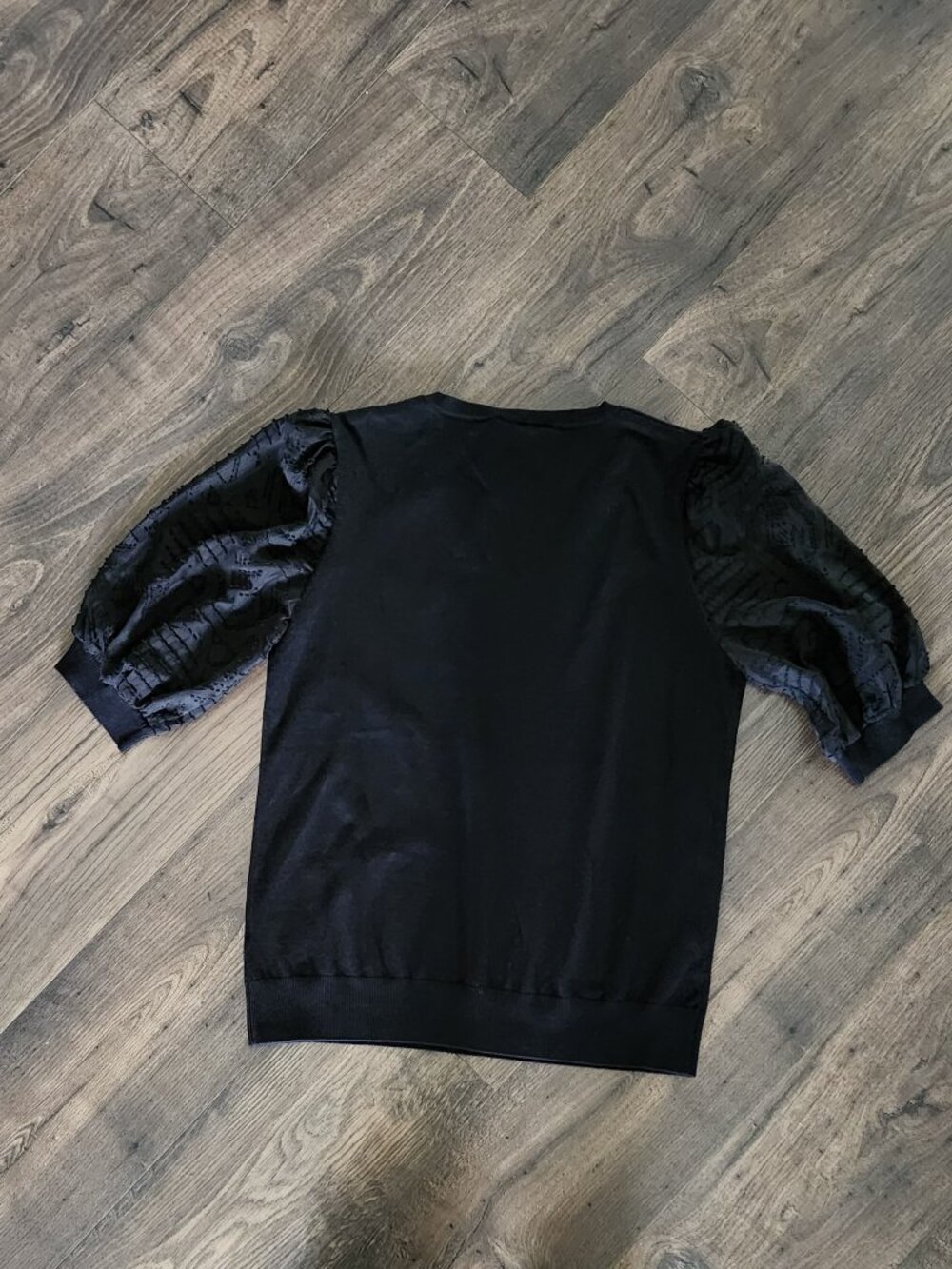 Womens Rio & Rian SS Black Knit Top - Large - Picture 2 of 3